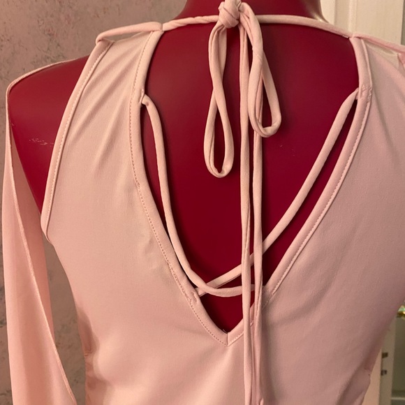 Rampage Y2K sleeveless cowl neck top with draped fabric that hangs over shoulder - Picture 5 of 9